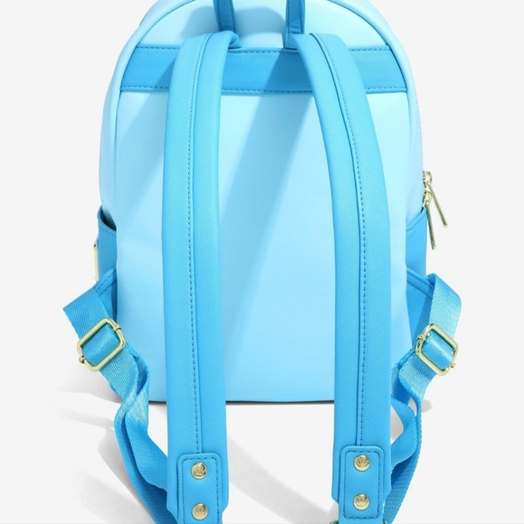 LOUNGEFLY The Little Mermaid Castle Mini Backpack & Cardholder - Picture 7 of 13